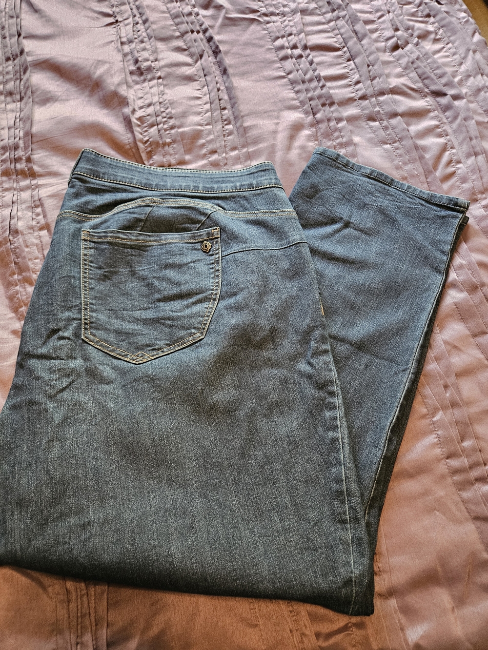 Democracy "Ab"Solution High-Rise Straight Leg Jeans - Blue